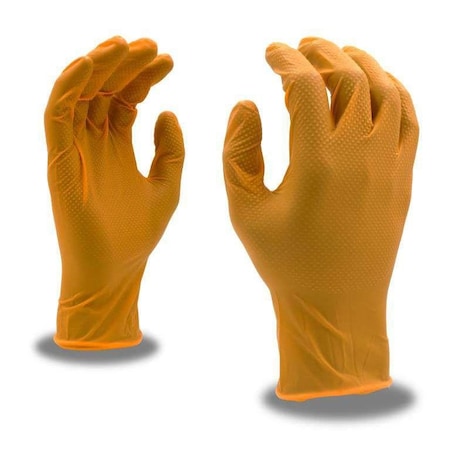 Nitri-Cor Gloves, Disposable Nitrile, Orange, PK1000 4087M