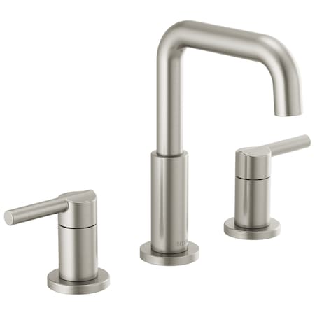 Delta Nicoli Two Handle Widespread Bathroom Faucet In Stainless 35849LF-SS