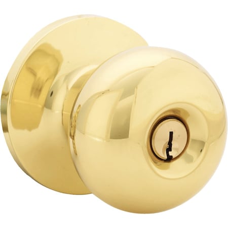 Steel Pro Polished Brass Entry Door Knob TF700B