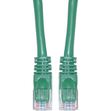 Cable Wholesale Cat6a Green Copper Ethernet Patch Cable, 10 Gigabit, Snagless/Molded Boot, POE Compliant, 500 13X6-05103