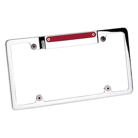Billet Specialties 55520 Polished License Frame with 3rd Brake BSP55520