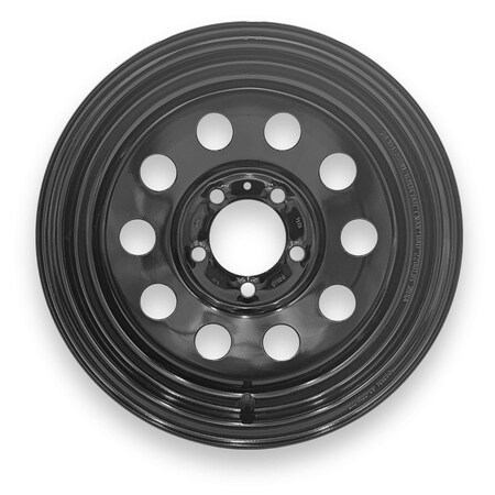 Steel Master 13x4.5 5 on 4.5 Bolt Modular Silver 600940BLK