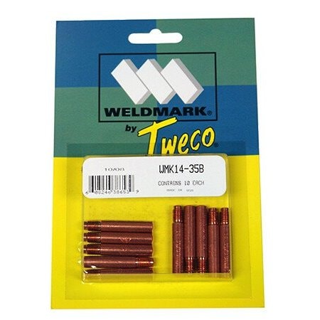Weldcote Tweco Style Contact Tips 14-35, Tweco Contact TIP, 10PK 14-35-10PK