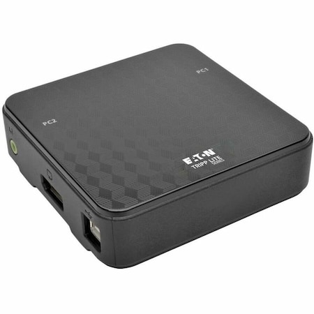 Eaton EATON Tripp Lite Series 2-Port DisplayPort KVM Switch 4K 60 Hz with Audio, Cables and USB B004-DP2UA2-K