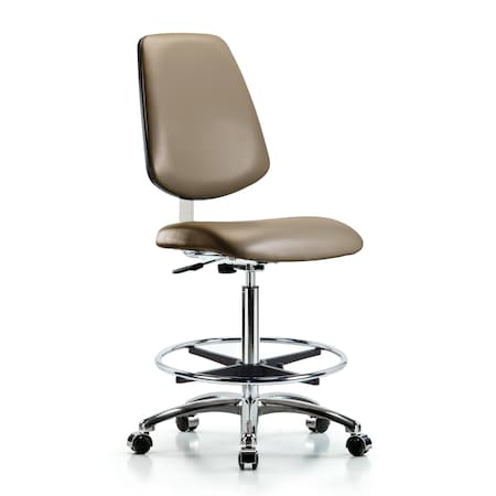 Blue Ridge Ergonomics Vinyl Clean Room Chair BR-CLR-VHBCH-MB-CR-CF-CC-8809