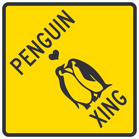Lyle Penguin Xing, 24x24, Engineer Grade, Yellow G-12736-EG_24x24