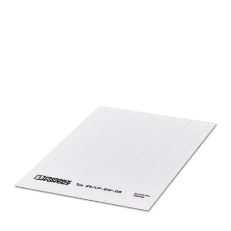 Phoenix Contact ES/LP-BW-GB Insert strip Sheet white 1003433