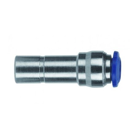 Usa Industrials Push to Connect Tube Fitting, Nickel Plated Brass w/ Plastic Release Ring, Standpipe ZUSA-TF-PTC-NPBR-499