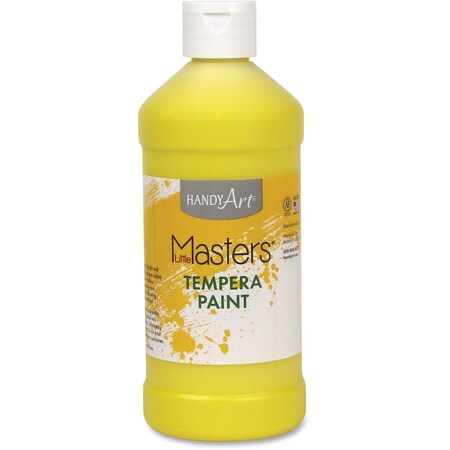Handy Art Little Masters Tempera Paint, Yellow, 16 oz., 12PK 201710