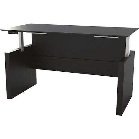 Safco Adjustable Desk Medina Height-Adjustable 72" Straight De, 36 in D X 49.3 in H, 72 in W X Laminate MNDSHA72LDC