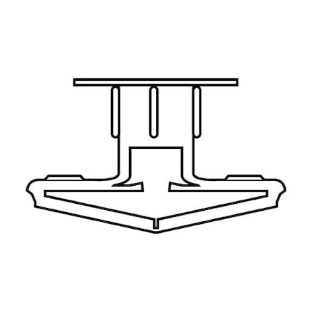 Zoro Select Wing Nut, 1", Polypropylene, Plain, 100 PK 284918