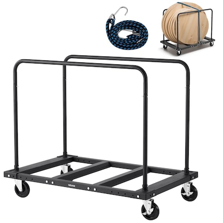 Vevor Drywall Cart Dolly 1800 lbs Capacity Steel Panel Trolley Dual Side Rails DT01