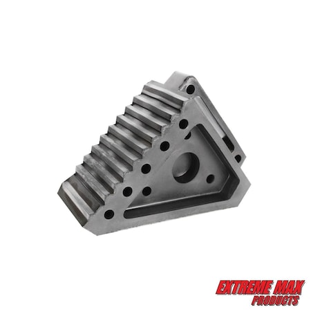 Extreme Max 5001.5772 Heavy-Duty Solid Rubber Wheel Chock with Handle 5001.5772