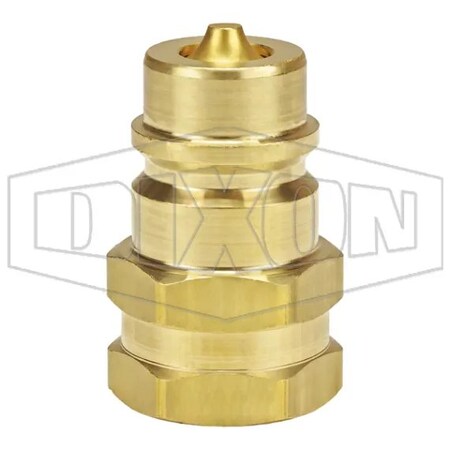 Dixon 1/2 ISO-A PLUG, 1/2 F-NPTF BRASS K4F4-B