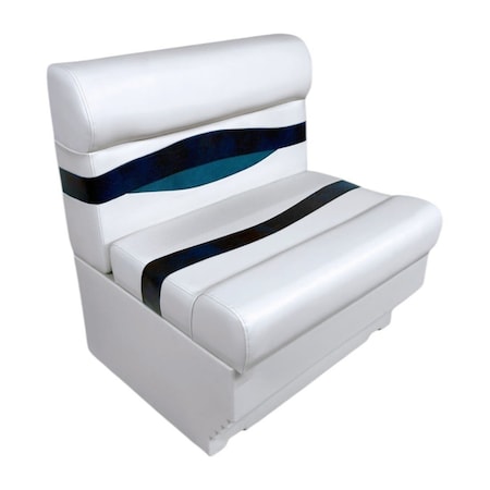 Horizon Mfg Elite Series 28 Lounge with Base White/Navy/Blue 3200-3009-AADK
