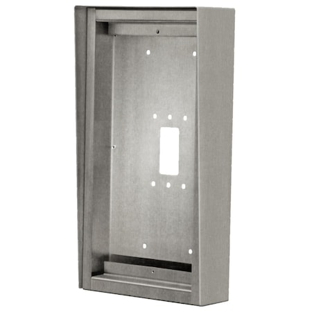Aiphone Surface Mount Box For IXG-DM7-HID, Stainless Steel Finish SBX-IXGDM7
