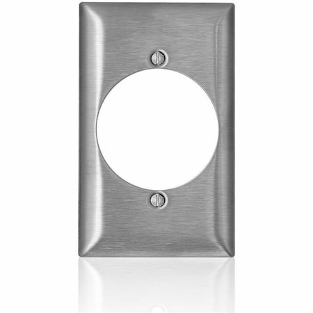 Leviton Wall Plate, Toggle, Stainless Steel SL723
