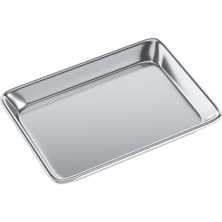 Amgood 13 in. x 10 in. 19 Gauge Quarter Size Aluminum Bun / Sheet Pan. AMG SBP-19G-1013-1PK-Z
