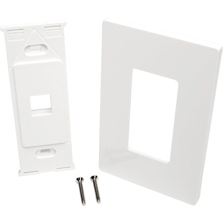 Tripp Lite Single-Gang 1-Port Wallplate Keystone Cat5/6 USB/HDMI/DP/RCA TAA N080-101
