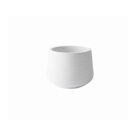 Avera Home Goods 4 WHT Groove Planter, 4PK AFM003045W