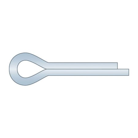 Huyett Cotter Pin, Zinc Plated Carbon Steel, 0.062 in Dia x 0.438 in Effective Length CP-062-0437