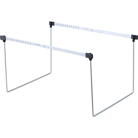 Business Source Hanging File Frame, Stainless Steel, Letter Size, 14" to 18" Long, PK2 BSN18302