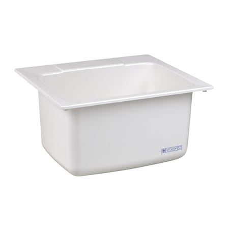 Mustee Mustee 25 in. W X 22 in. D Self-Rimming Composite Utility Sink 10