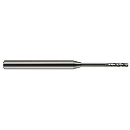 Harvey Tool Miniature End Mill-4 Flute-Square, 754662, Uncoated, 1/16" Cutter Diameter, 5/16" Length of Cut 754662