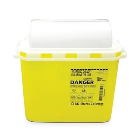 Bd Sharps Container, 5.1L, Side Entry, 12PK 300475