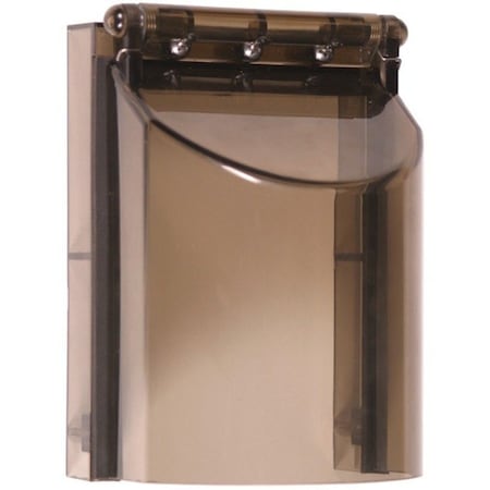 Safety Technology International Keypad Cover, Polycarbonate, Flush Mount, 3 3/8 in W x 4 5/8 in H x 2 7/8 in D, Smoke STI-6522-S