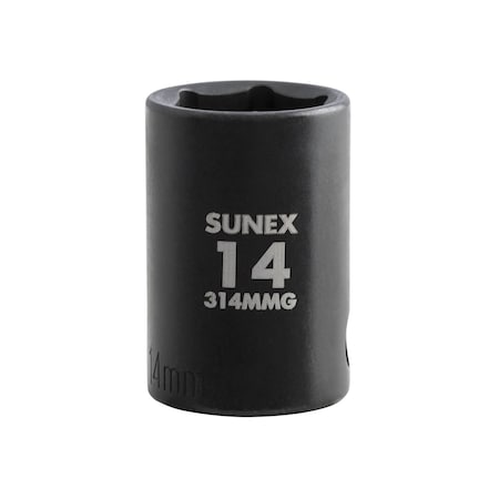 Sunex 3/8 in Drive 14Mm Magnetic Impact Socket 314MMG