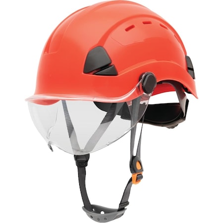 Honeywell Safety Products FM Vented Safety Helmet, Red 280-FSH11015