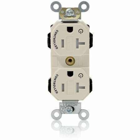 Leviton Plugs&Rcptcls, 20A, 125VAC, Almnd, Nylon MT563-2ST