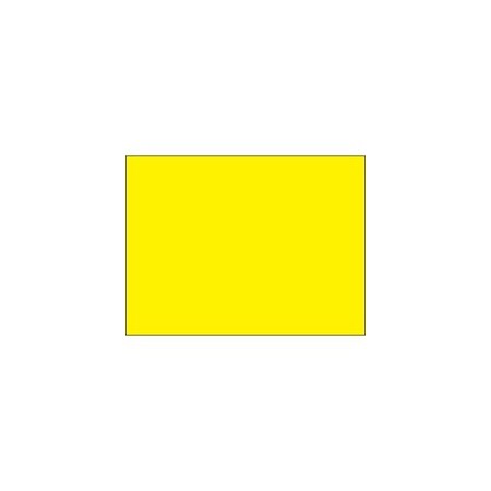 Bubblefast 3 x 4'' Fluorescent Yellow Inventory Rectangle Labels BFDL631L