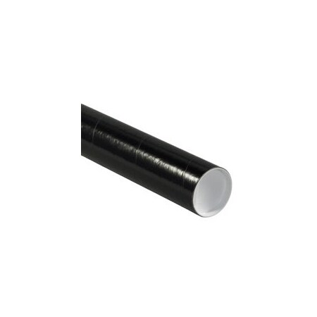 Bubblefast 3 x 24'' Black Tubes with Caps, 24PK BFP3024BL