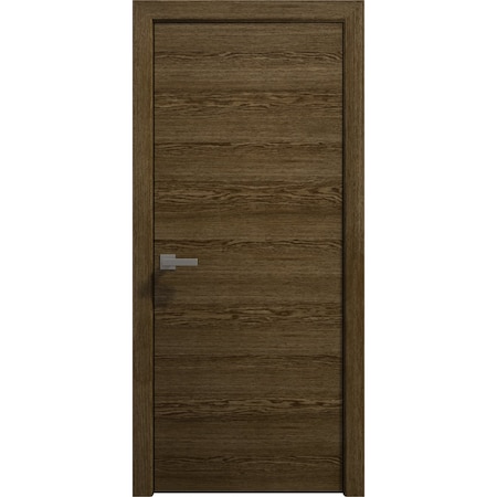 Sartodoors Interior Solid French Door 18 x 80 inches, Ego 5000 Marble Oak, Single Regular Panel Frame Handle EGO5000ID-DMR-18
