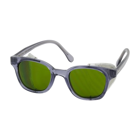 Bouton Optical Full Frame Safety Glasses with Smoke Frame, IR Filter Shade 3.0 Lens and Anti-Scratch Coating 249-5907-207