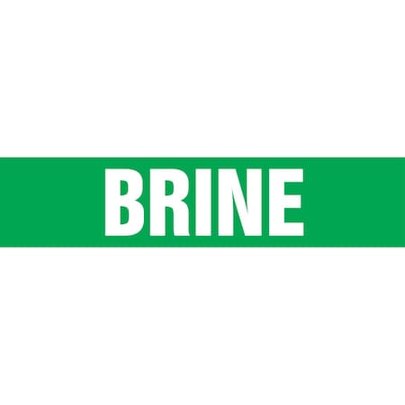 Accuform ASME ANSI PIPE MARKER BRINE RPK177STC