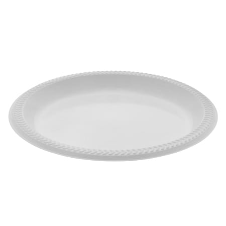 Pitt Plastics Meadoware 1-Com Round Plastic Plate 8.875" White YMI9