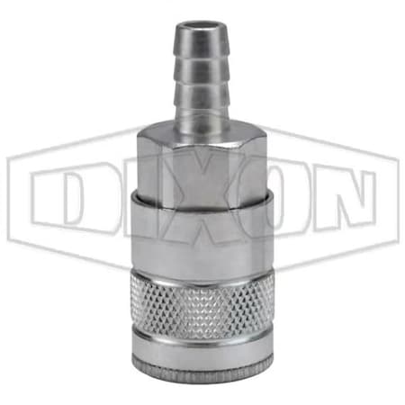 Dixon Tru-Flate Air Chief Automotive Quick Connect Coupler, Quick Connect Coupler x Hose Barb, 300 psi Pre DC644