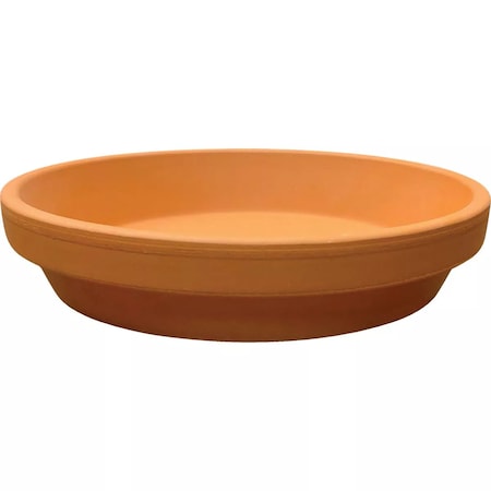 Deroma 7.5'' Red Terracotta Clay Standard Saucer M8230PZ
