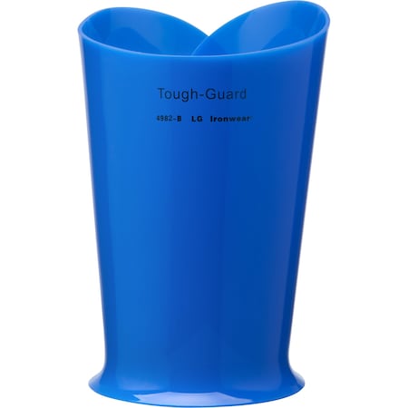 Ironwear 6in Tough-Guard PVC Hard Shell Forearm & Wrist Protector, Large, Blue 4982-B-LG