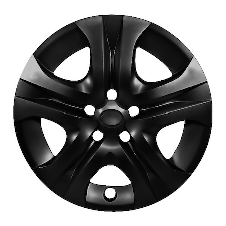 Altertrim 2013-2018 Toyota Rav4 17 in Hubcaps Wheel Rims Cover + Compatible With Steel Whls, (Blk Lacq), 4PK CHB-5107-BL-17