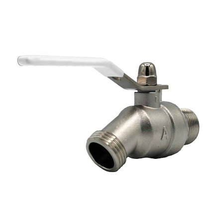 American Valve Quarter Turn Stainless Steel Hose Bibb MIP M71QTSS 1/2''