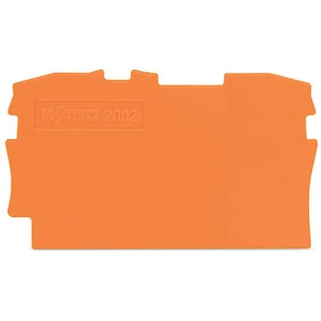 Wago Terminal Block, 1.9" L, 1.14" W, Orange 2002-1292