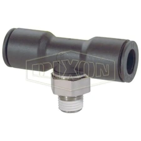 Dixon Legris by  Push-In Branch Tee, 1/4 x 1/2 in Nominal, MNPT x Tube, 290 psi Pressure, Nylon, Domestic 31086214