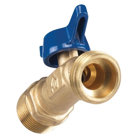 Homewerks 3/4 in. MIP X 3/4 in. MHT Brass No-Kink Hose Bibb VHNQTRF4