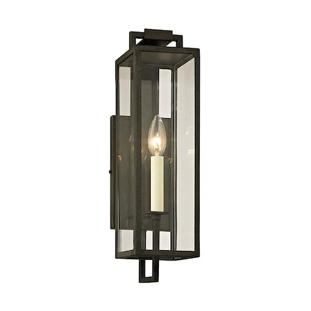 Troy Lighting Beckham 1 Light Exterior 16.5 In. Forged Iron B6381-FOR