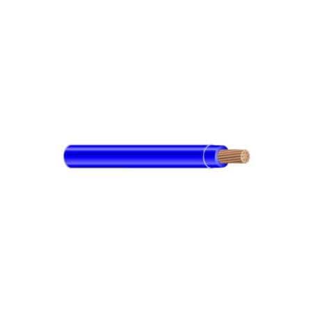 Unified Wire & Cable THHN Building Wire, Copper, 10 AWG, 1C, Blue, Stranded, 1 ft 000000000047214225