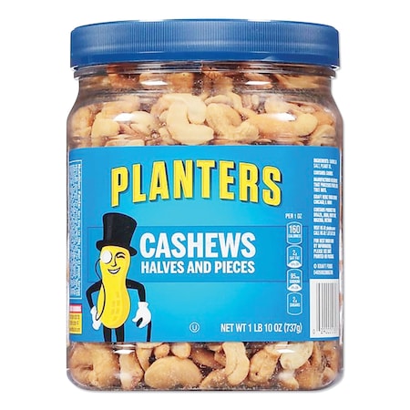 Planters Salted Cashew Halves and Pieces, 26 oz Canister GEN01858